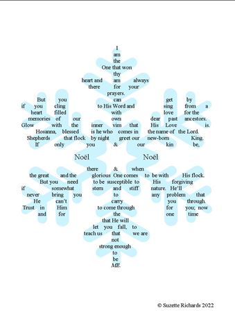 Shape/Concrete Poetry - How to achieve the desired shapes - Suzette  Richards's Blog